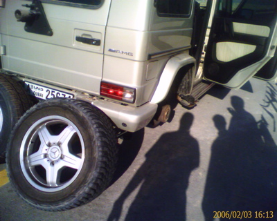 flat tire G55 dubai